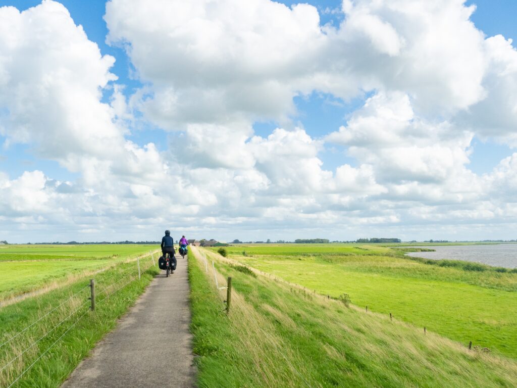 Friesland,,Netherlands,,August,8th,2023:,Cycling,On,A,Small,Trail